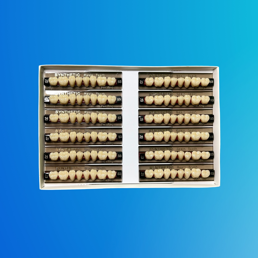 (B-3/34/I) Tablilla de Dientes Sintéticos B-3 Posterior Inferior N°34 X UNIDAD