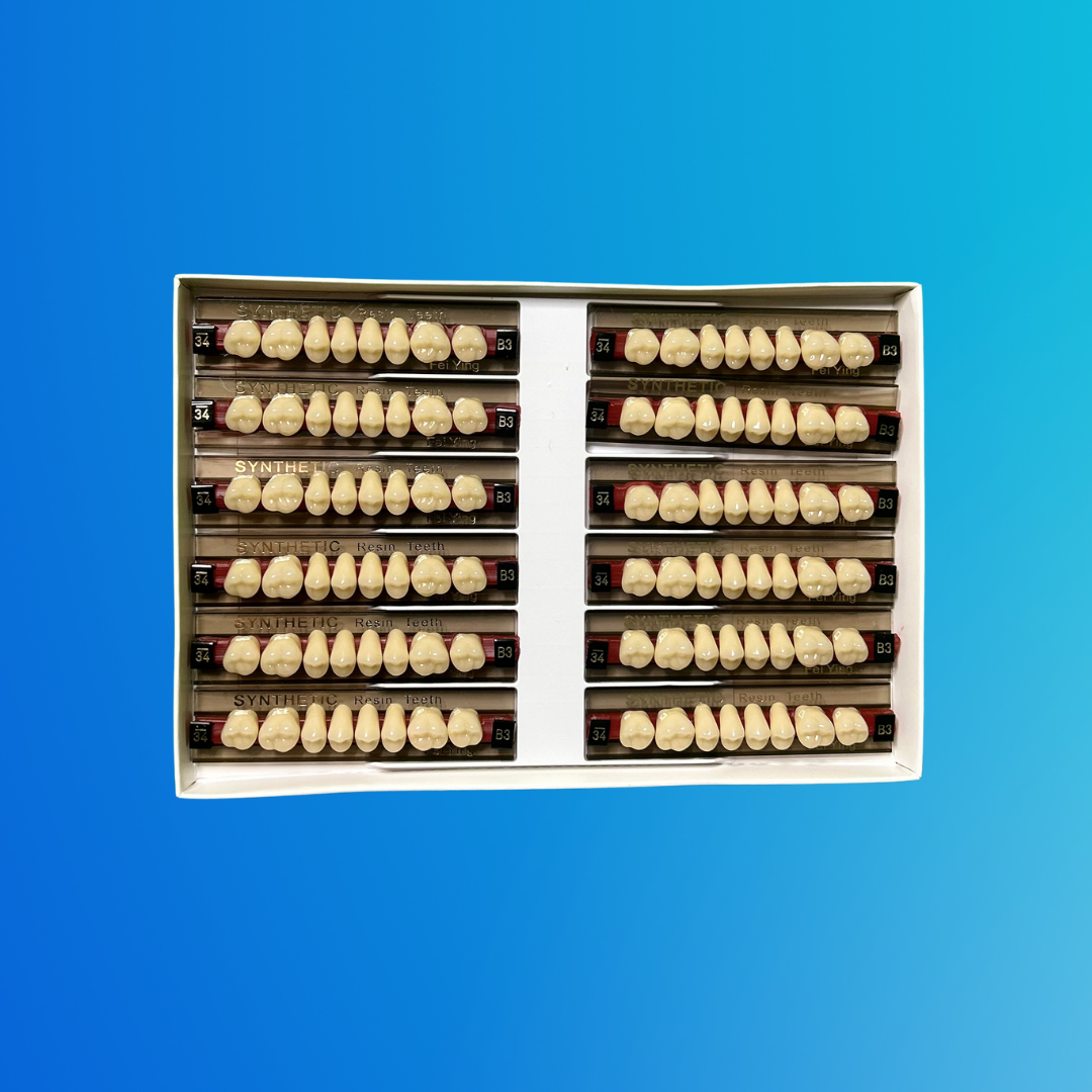 (B-3/34/S) Tablilla de Dientes Sintéticos B-3 Posterior Superior N°34 X UNIDAD