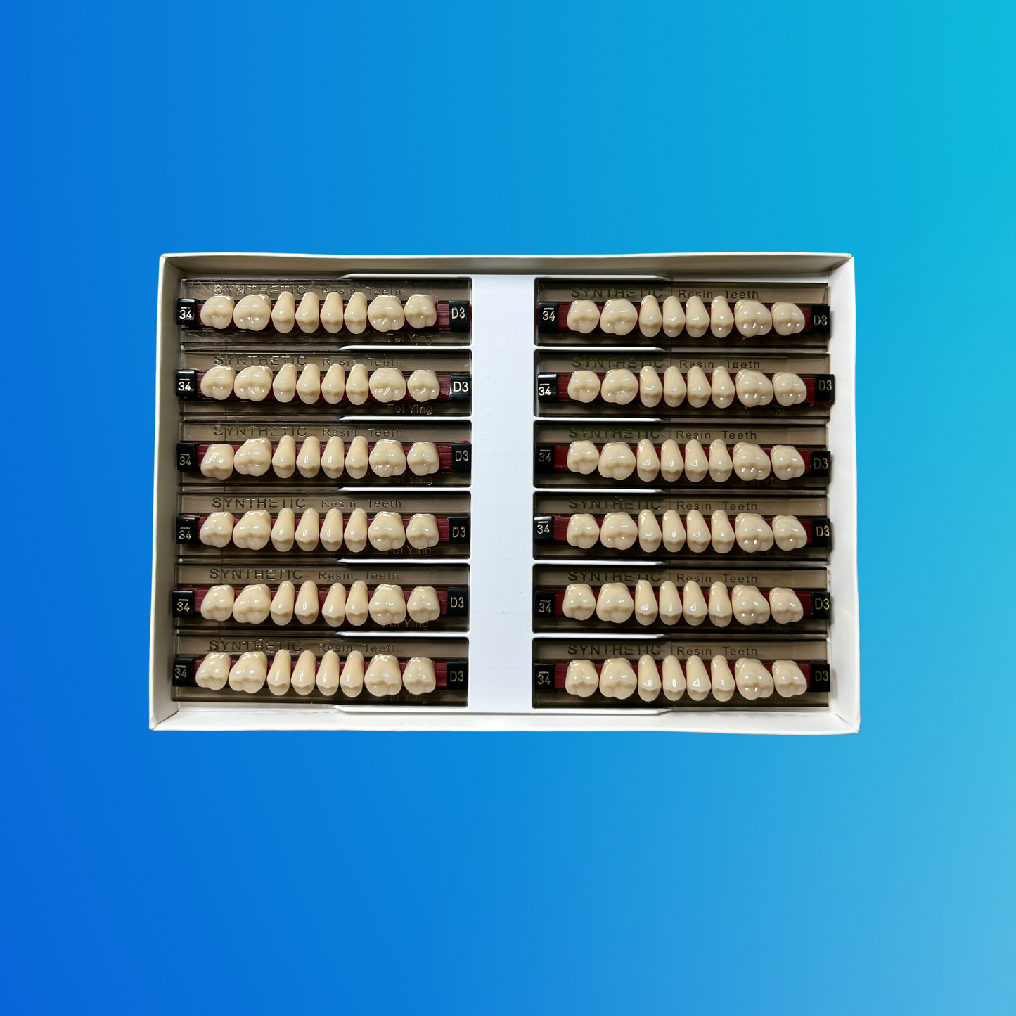 (D3/34/S) Tablilla de Dientes Sintéticos D3 Posterior Superior N°34 X UNIDAD