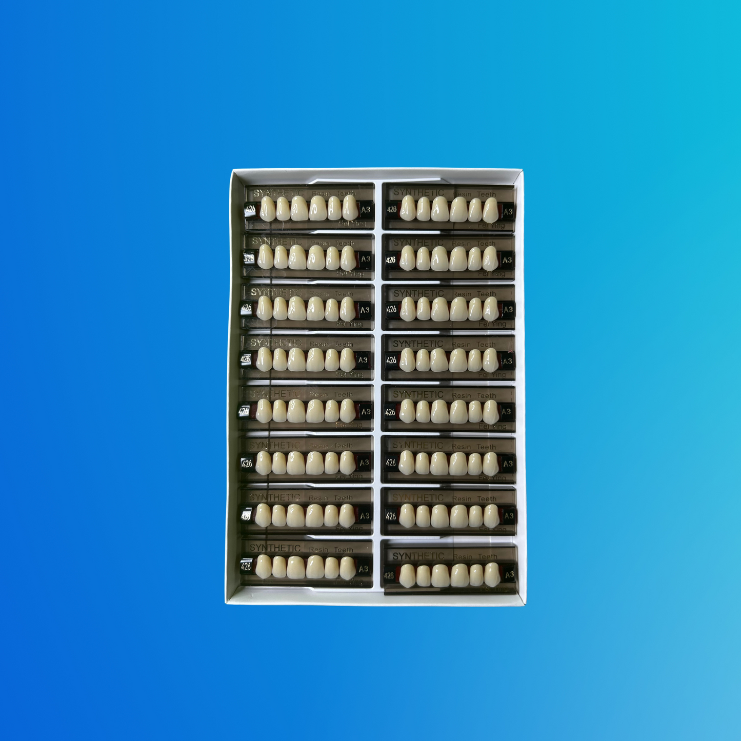 (A3/426) Tablilla de Dientes Sintéticos A3 Anterior Superior N°426 X UNIDAD