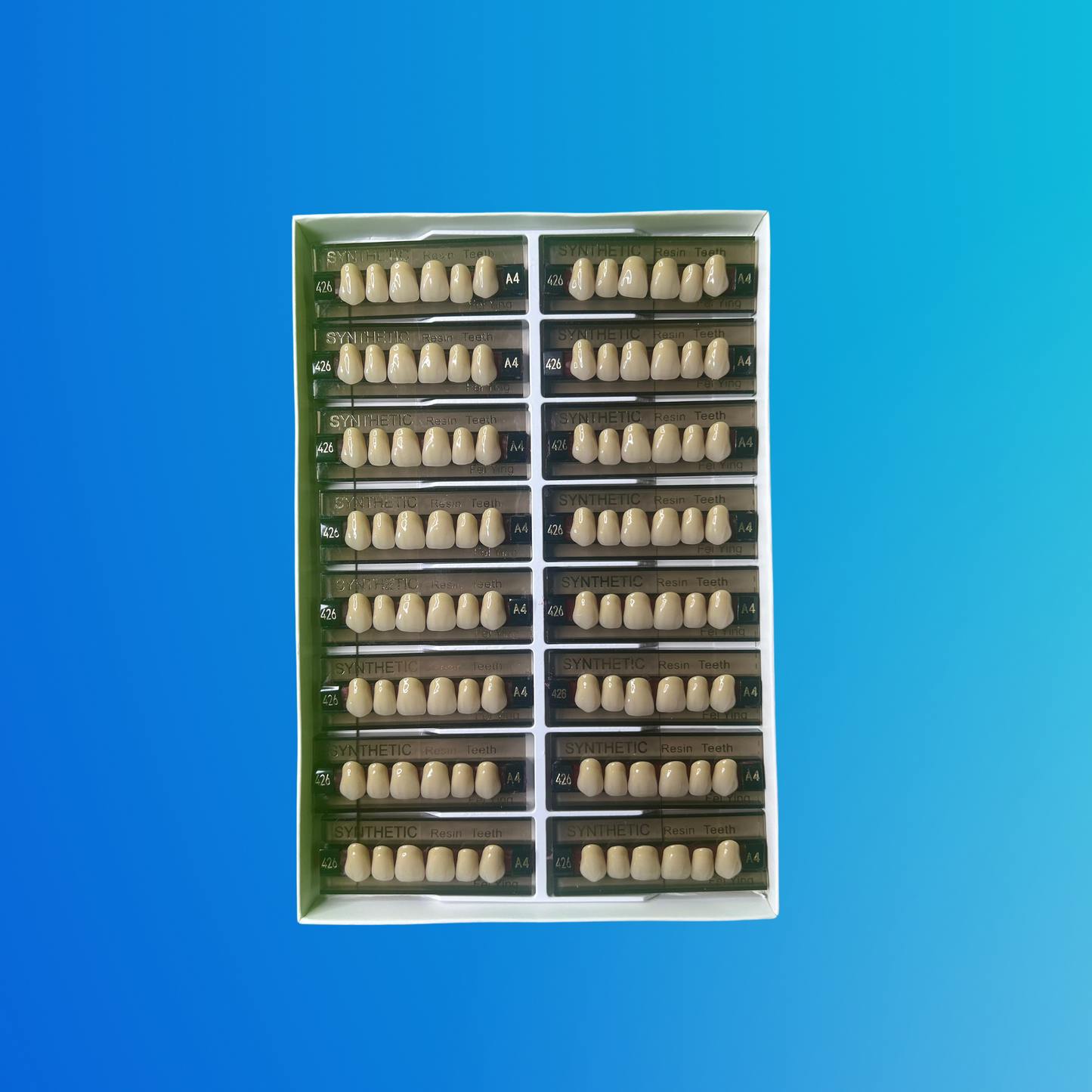 (A4/426) Tablilla de Dientes Sintéticos A4 Anterior Superior N°426 X UNIDAD