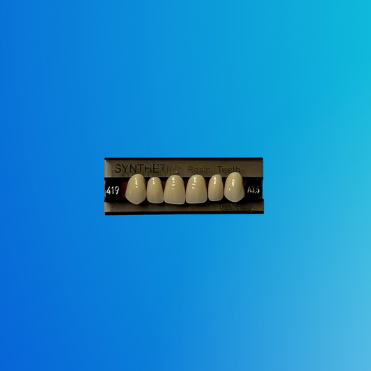 (A3.5/419) Tablilla de Dientes Sintéticos A3.5 Anterior Superior N°419 X UNIDAD