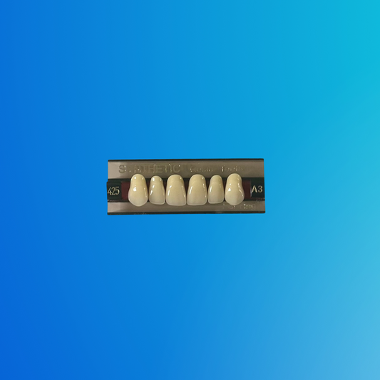 (A3/425) Tablilla de Dientes Sintéticos A3 Anterior Superior N°425 X UNIDAD