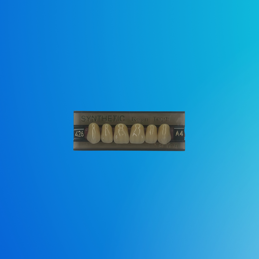 (A4/426) Tablilla de Dientes Sintéticos A4 Anterior Superior N°426 X UNIDAD