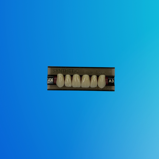 (A3/436) Tablilla de Dientes Sintéticos A3 Anterior Superior N°436 X UNIDAD