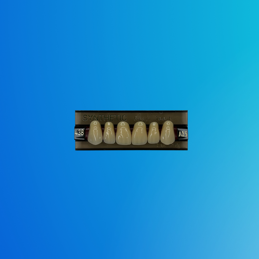 (A3.5/438) Tablilla de Dientes Sintéticos A3.5 Anterior Superior N°438 X UNIDAD
