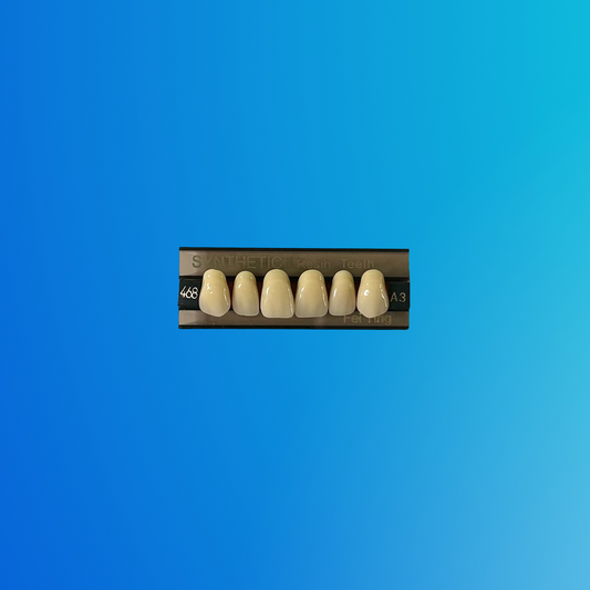 (A3/468) Tablilla de Dientes Sintéticos A3 Anterior Superior N°468 X UNIDAD