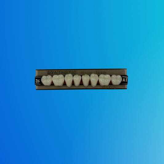 (A1/34/I) Tablilla de Dientes Sintéticos A1 Posterior Inferior N°34 X UNIDAD