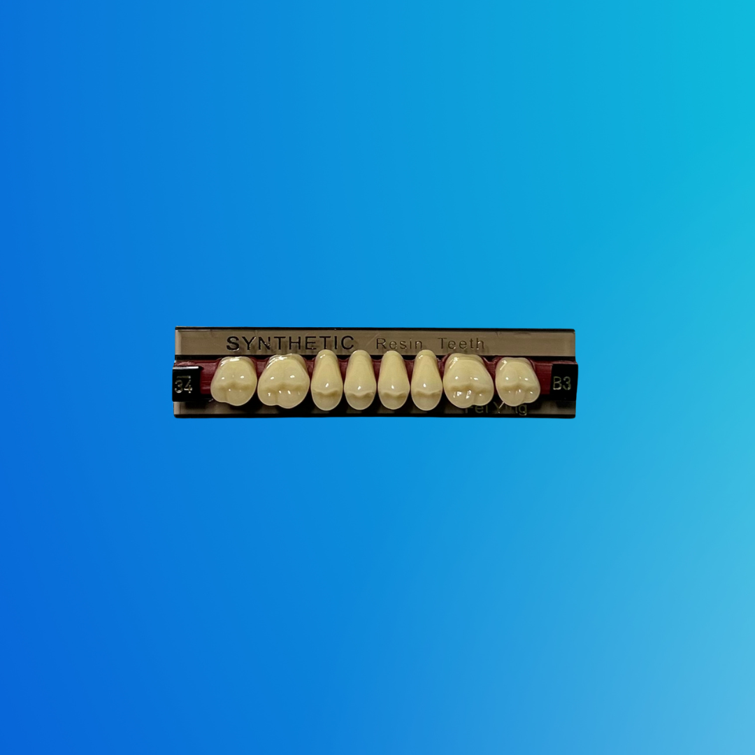 (B-3/34/S) Tablilla de Dientes Sintéticos B-3 Posterior Superior N°34 X UNIDAD