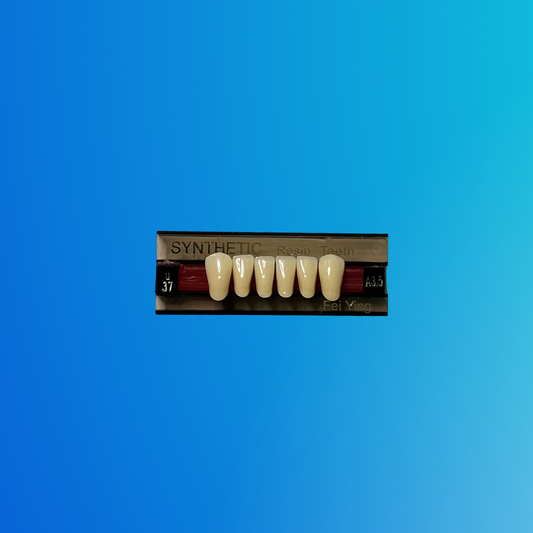 (A3.5/U37) Tablilla de Dientes Sintéticos A3.5 Anterior Inferior N°U37 X UNIDAD