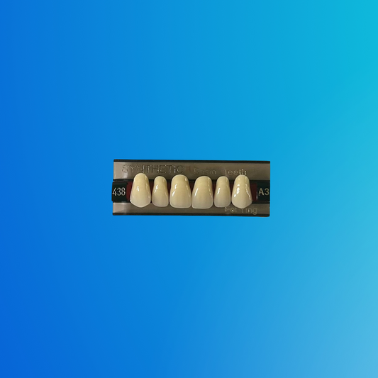(A3/438) Tablilla de Dientes Sintéticos A3 Anterior Superior N°438 X UNIDAD