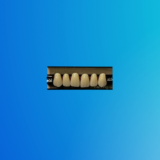 (A3.5/468) Tablilla de Dientes Sintéticos A3.5 Anterior Superior N°468 X UNIDAD