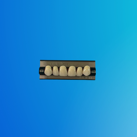 (A3.5/470) Tablilla de Dientes Sintéticos A3.5 Anterior Superior N°470 X UNIDAD